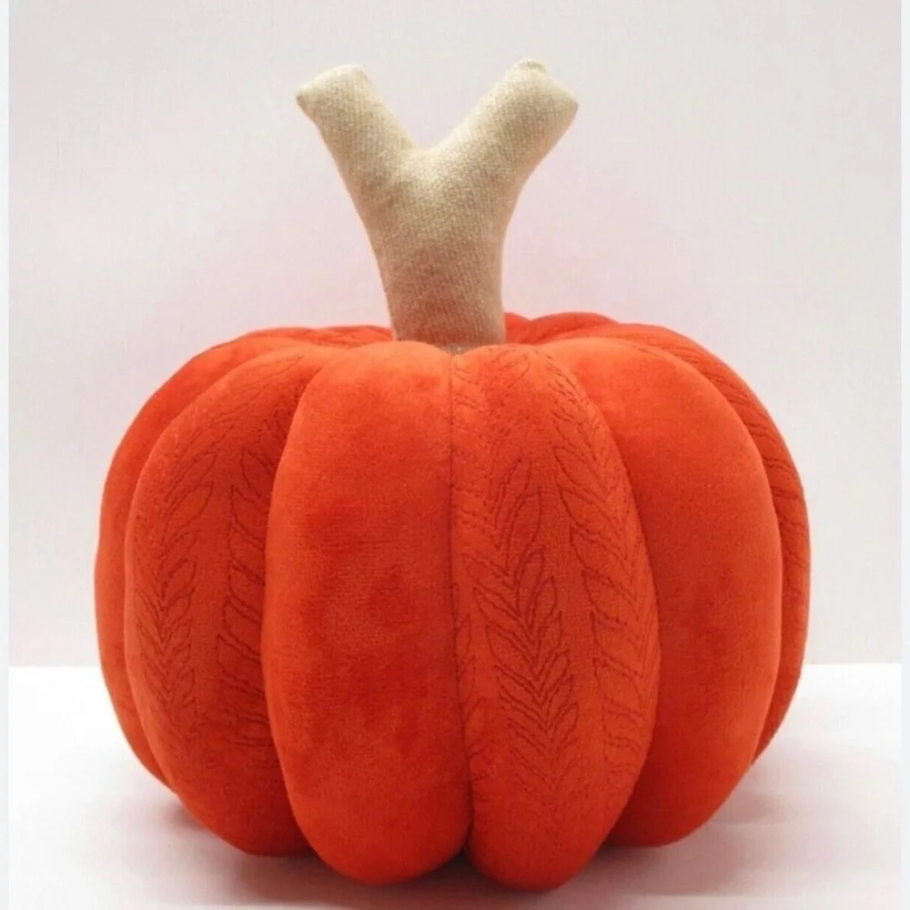 Pumpkin Shaped Velvet Accent Pillow Orange - Opalhouse™ designed with Jungalow